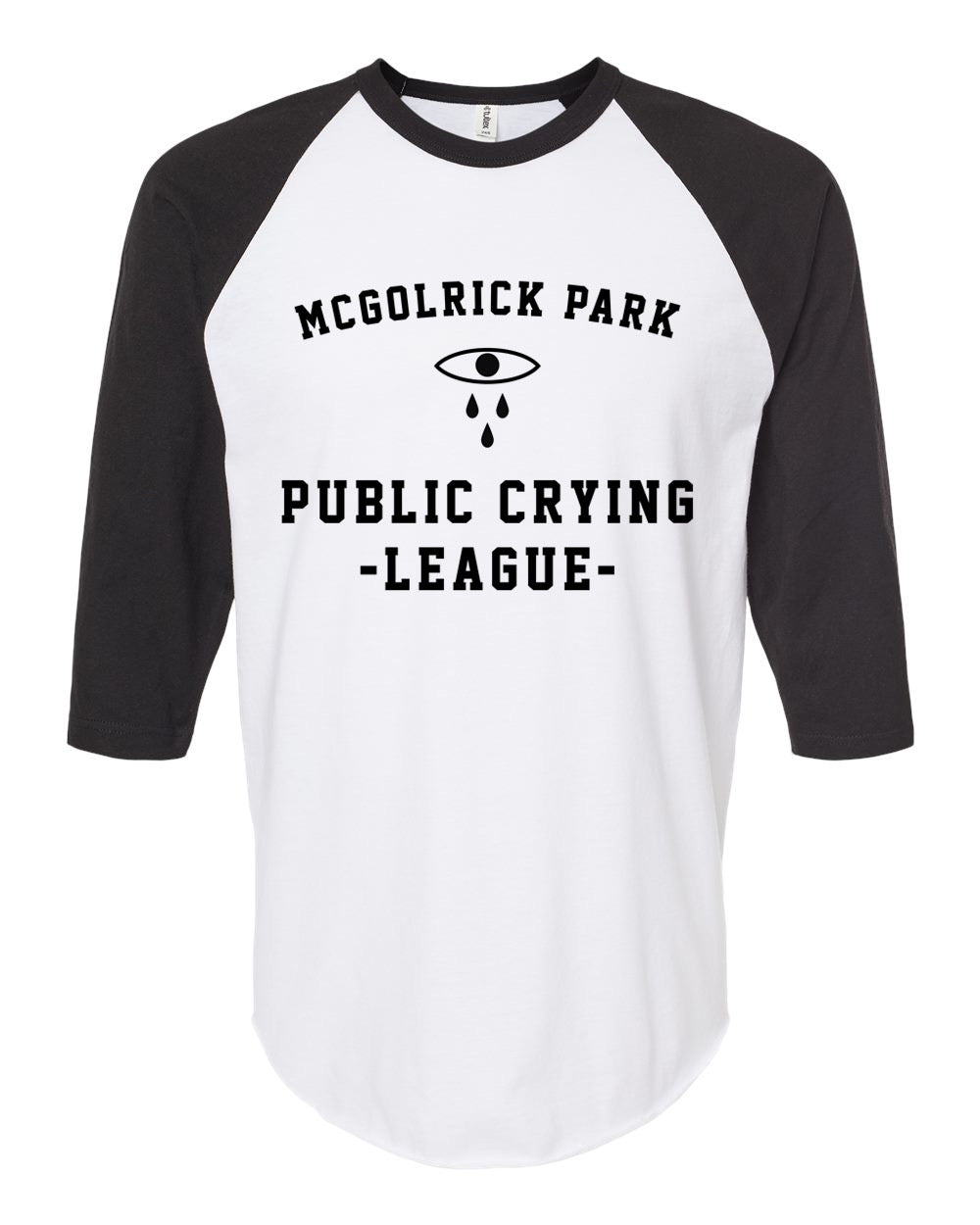 Crying League Baseball Tee